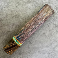 Custom Japanese Knife handle (wa handle) for 165-210mm : Dyed wavy mango