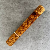 Custom Japanese Knife handle (wa handle) for 240mm - Amboyna burl and copper