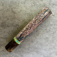 Custom Japanese Knife handle (wa handle) for 165-210mm : Dyed wavy mango