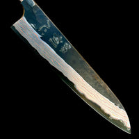 Nigara Kurouchi Rainbow Damascus Aogami 2 Gyuto 240mm (225) - Blade Only