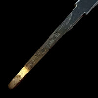Custom Tadokoro x Tanaka Aogami Super Petty 150mm Kurouchi Finish - Bog oak and spalted hackberry