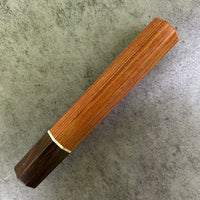 Custom Japanese Knife handle (wa handle) for 165-210mm : Pau Rosa and Ziricote