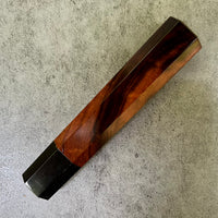 Custom Japanese Knife handle (wa handle) for 240mm - Sonoran Desert Ironwood and buffalo horn