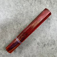 Custom Japanese Knife handle (wa handle) for 240mm - Double dyed spalted sycamore