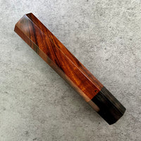 Custom Japanese Knife handle (wa handle) for 240mm - Desert Ironwood and horn
