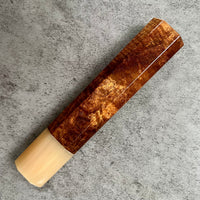 Custom Japanese Knife handle (wa handle) for 165-210mm : Koa and blonde horn
