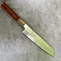 Custom Nakagawa Satoshi Ginsan 3 Kiritsuke 210mm - Cocobolo and marbled horn