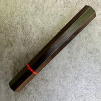 Custom Japanese Knife handle (wa handle) for 240mm - African Blackwood and vintage Bakelite poker chip