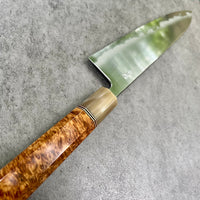 Sugi Fujiwara Myojin 240 mm Ironclad Aogami Super - Amboyna Burl and Blonde