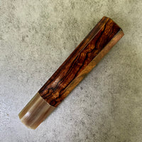 Custom Japanese Knife handle (wa handle) for 165-210mm : Desert Ironwood and marbled horn