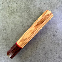 Custom Japanese Knife handle (wa handle) for 165-210mm : Olive and Honduran Rosewood