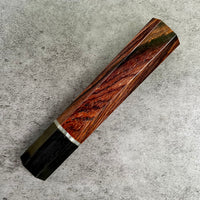 Custom Japanese Knife handle (wa handle) for 165-210mm : Cocobolo, buffalo horn and vintage poker chip