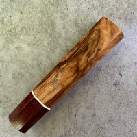 Custom Japanese Knife handle (wa handle) for 165-210mm : Turkish Walnut and Katalox