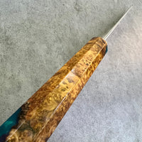 Custom Yu Kurosaki Fujin VG10 Hammered 210mm (8”) Gyuto Chef Knife - Chittum burl hybrid