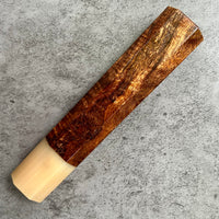 Custom Japanese Knife handle (wa handle) for 165-210mm : Koa and blonde horn