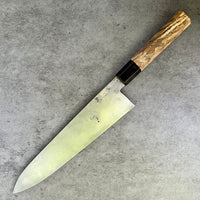 Custom Hunter Valley Blade hand rubbed San Mai 1095 Gyuto 240 mm - Spalted Sycamore