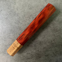 Custom Japanese Knife handle (wa handle) for 165-210mm : Redheart and Tasmanian Blackwood