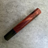 Custom Japanese Knife handle (wa handle) for 165-210mm : Cocobolo and horn with vintage poker chip