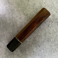 Custom Japanese Knife handle (wa handle) for 240mm - Pheasant wood with vintage poker chip