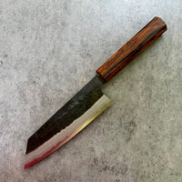 Custom Yamamoto Ironclad Aogami Super Damascus Ko Bunka 150mm - Cocobolo