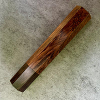 Custom Japanese Knife handle (wa handle) for 240mm - Honduran Rosewood and African Blackwood