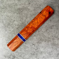 Custom Japanese Knife handle (wa handle) for 240mm - Premium Siamese rosewood, stone and copper