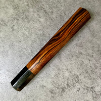 Custom Japanese Knife handle (wa handle) for 240mm - Sonoran Desert Ironwood and buffalo horn