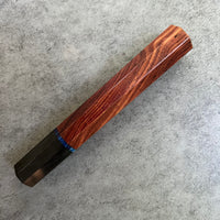 Custom Japanese Knife handle (wa handle) for 165-210mm : Cocobolo and horn with vintage poker chip