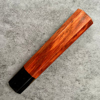 Custom Japanese Knife handle (wa handle) for 240mm - Spalted red heart and horn