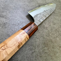 Custom Matsubara B2 Hammered Petty 120 mm - Birdseye maple