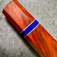 Custom Japanese Knife handle (wa handle) for 240mm - Premium Siamese rosewood, stone and copper