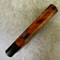 Custom Japanese Knife handle (wa handle) for 240mm - Sonoran Desert Ironwood and buffalo horn
