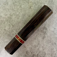 Custom Japanese Knife handle (wa handle) for 165-210mm : African Blackwood and tru-stone