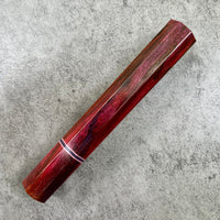 Custom Japanese Knife handle (wa handle) for 240mm - Double dyed spalted sycamore