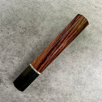 Custom Japanese Knife handle (wa handle) for 165-210mm : Cocobolo, buffalo horn and vintage poker chip