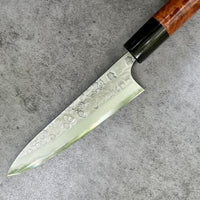 Custom Matsubara B2 Hammered Petty 150mm - Sequoia burl