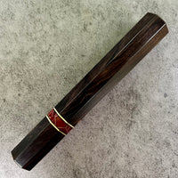 Custom Japanese Knife handle (wa handle) for 165-210mm : African Blackwood and tru-stone