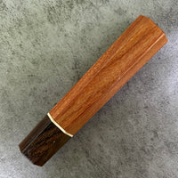 Custom Japanese Knife handle (wa handle) for 165-210mm : Pau Rosa and Ziricote