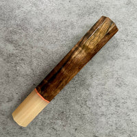 Custom Japanese Knife handle (wa handle) for 165-210mm : Turkish walnut and horn