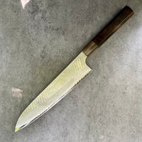 Custom Nigara Hamono SG2 Tsuchime Gyuto 240 mm - Brazilian Blackheart and marbled horn