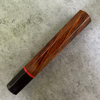 Custom Japanese Knife handle (wa handle) for 240mm - Cocobolo with vintage poker chip