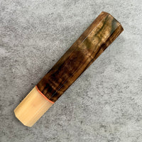 Custom Japanese Knife handle (wa handle) for 165-210mm : Turkish walnut and horn