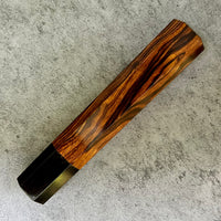 Custom Japanese Knife handle (wa handle) for 240mm - Sonoran Desert Ironwood and buffalo horn