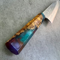 Custom Yu Kurosaki Fujin VG10 Hammered 210mm (8”) Gyuto Chef Knife - Chittum burl hybrid