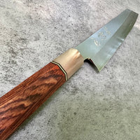 Custom Nakagawa Satoshi Ginsan 3 Kiritsuke 210mm - Cocobolo and marbled horn