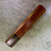 Custom Japanese Knife handle (wa handle) for 240mm - Honduran Rosewood and African Blackwood