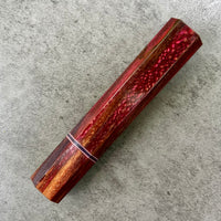 Custom Japanese Knife handle (wa handle) for 240mm - Double dyed spalted sycamore