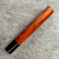 Custom Japanese Knife handle (wa handle) for 240mm - Spalted red heart and horn