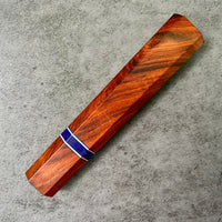 Custom Japanese Knife handle (wa handle) for 240mm - Premium Siamese rosewood, stone and copper