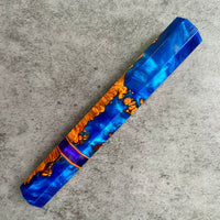 Custom Japanese Knife handle (wa handle) for 240mm - Box elder burl hybrid